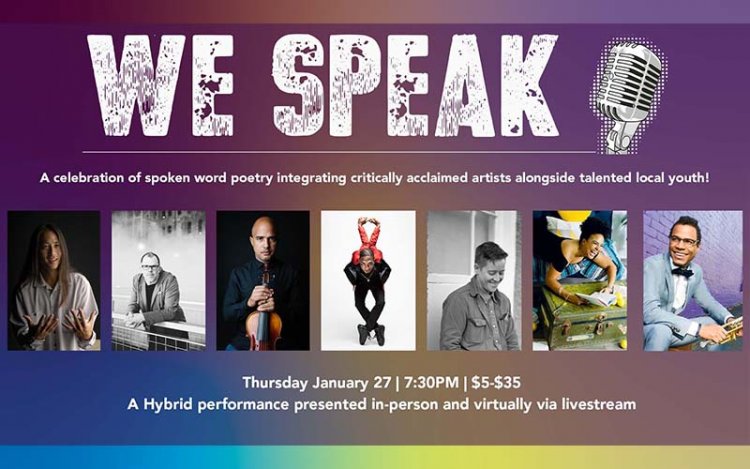 ECA Presents: WE SPEAK (Livestream). Photo courtesy of Edmonds Center for the arts