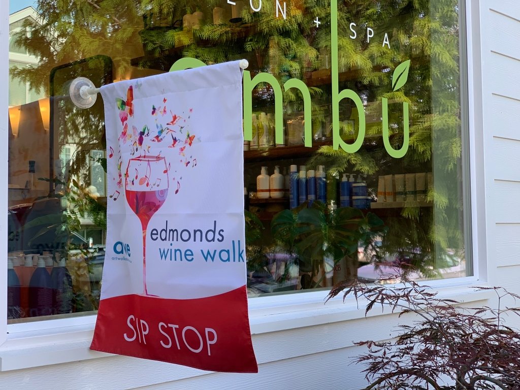 Edmonds Wine Walk Sip Stop at Ombu Salon in Edmonds