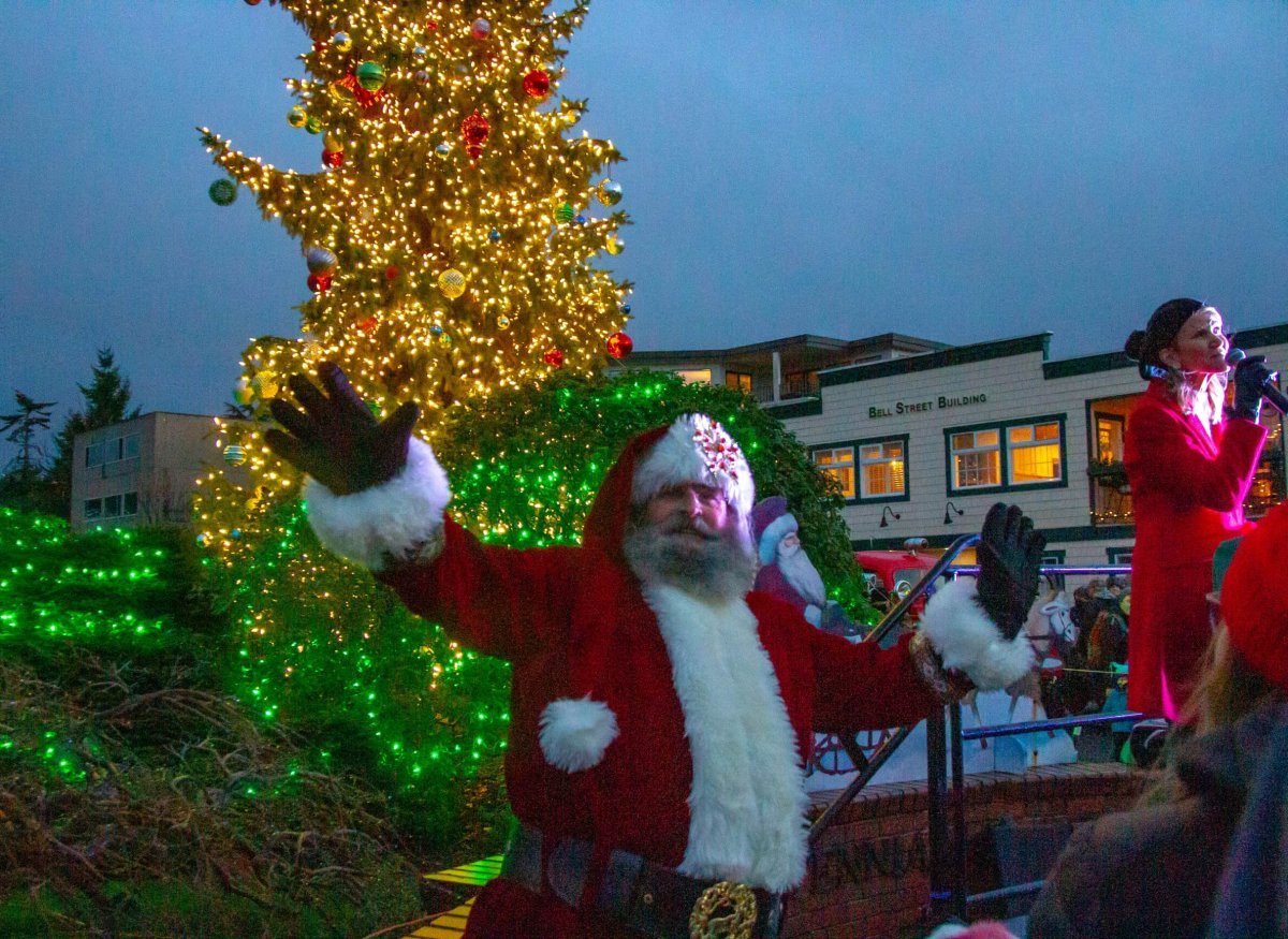 Santa at the Edmonds Tree Lighting